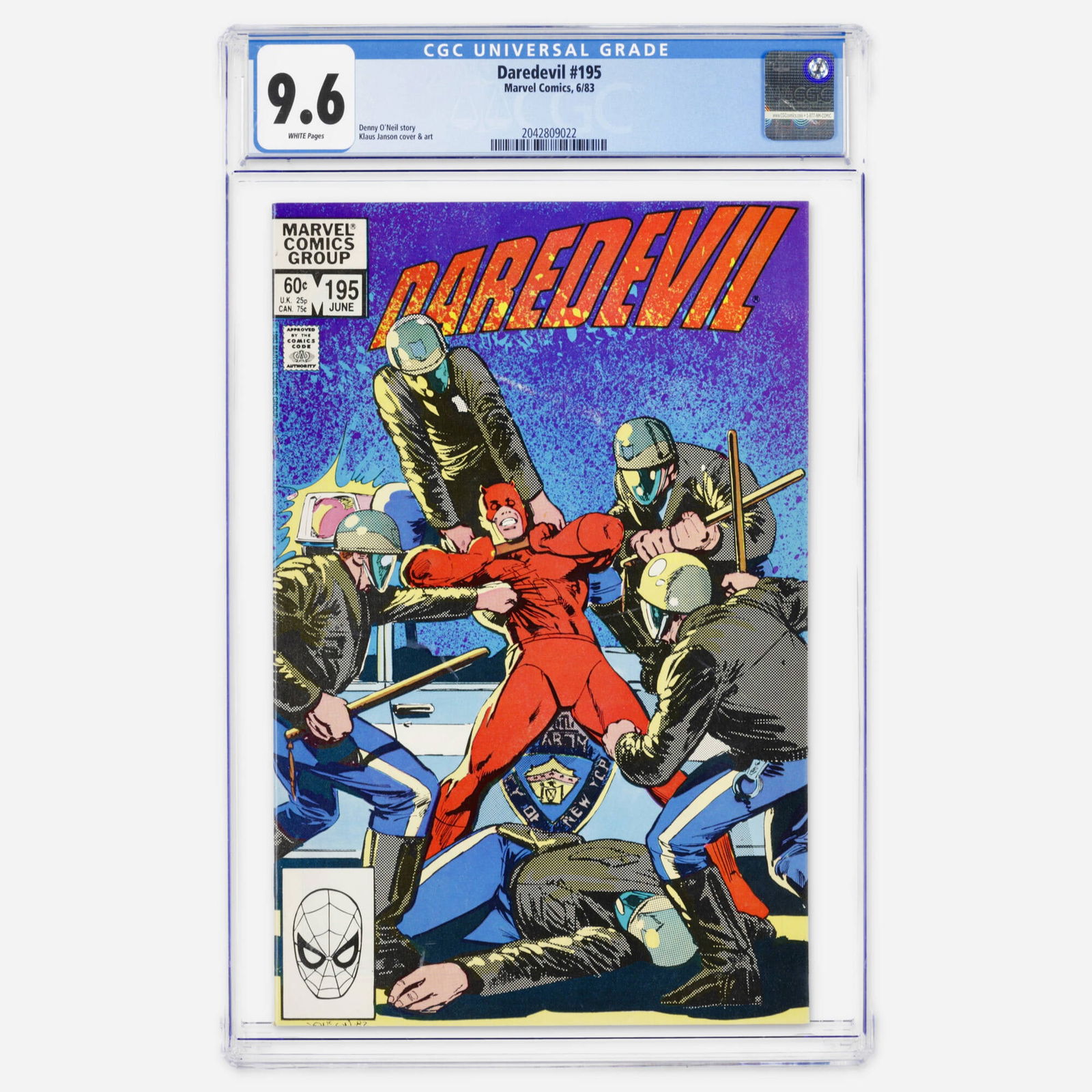 Marvel Comics Daredevil #195 CGC 9.6 (1 of 2)