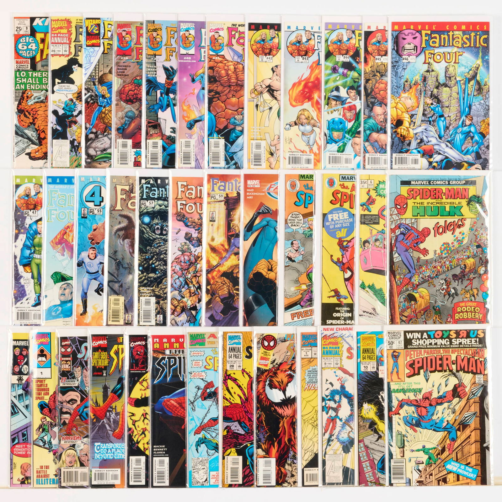37 Marvel Comics Fantastic Four and Spider-Man Related Group (1 of 1)