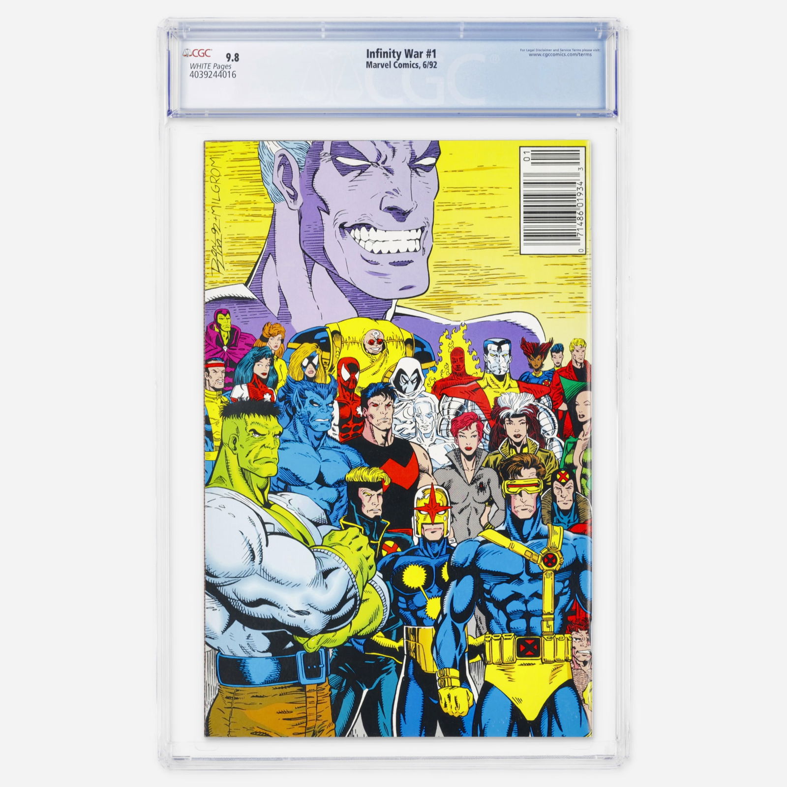 Marvel Comics Infinity War #1 CGC 9.8 - 2