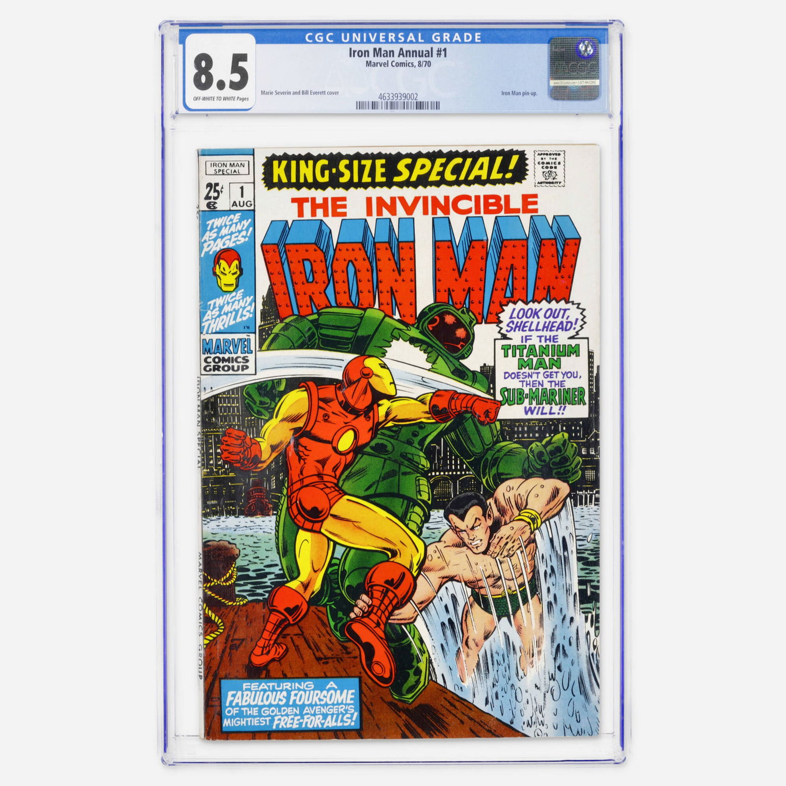 Marvel Comics Iron Man Annual #1 CGC 8.5 (1 of 2)