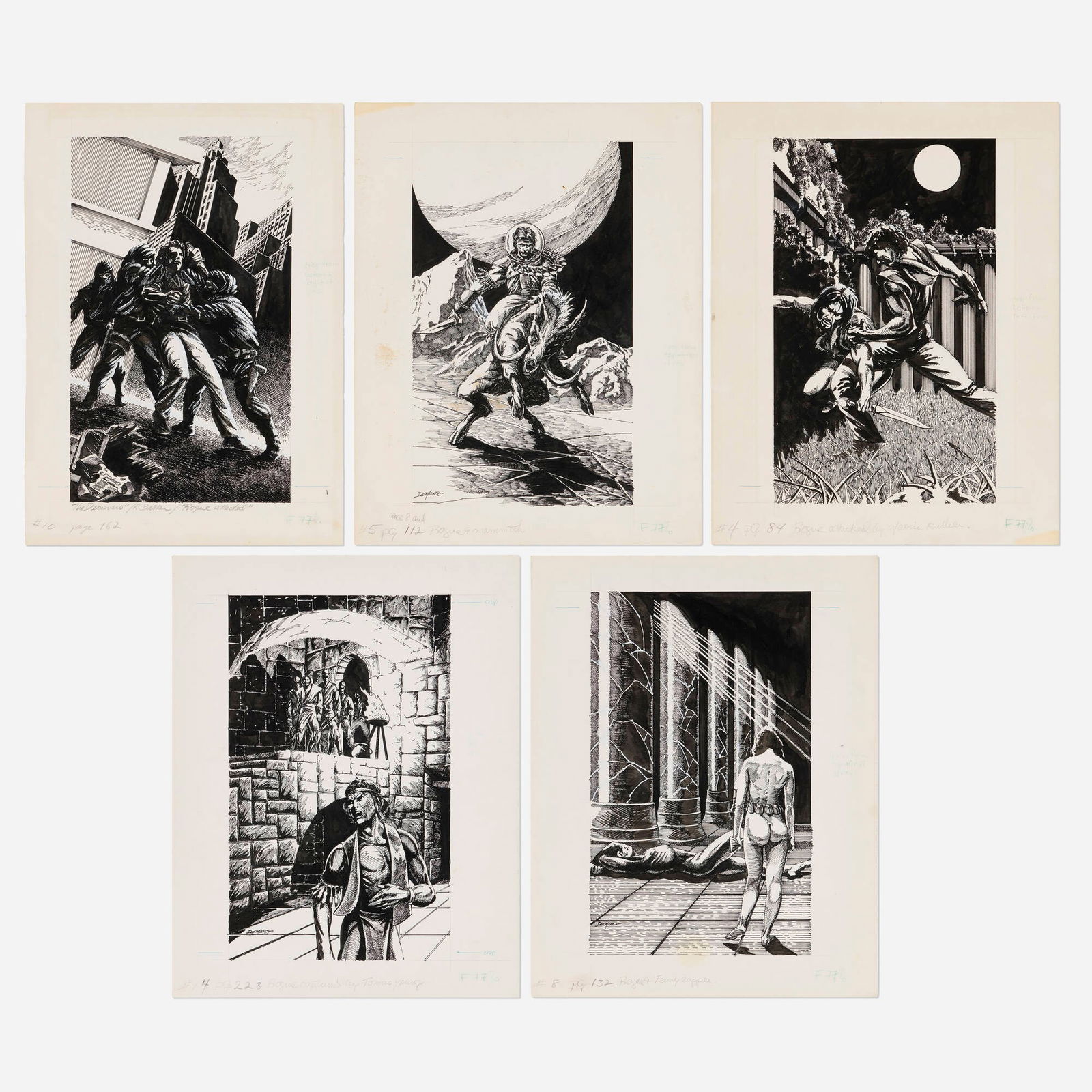 Rick DeMarco, Group of 5 Chapter Illustrations 'Rogue' (1 of 1)