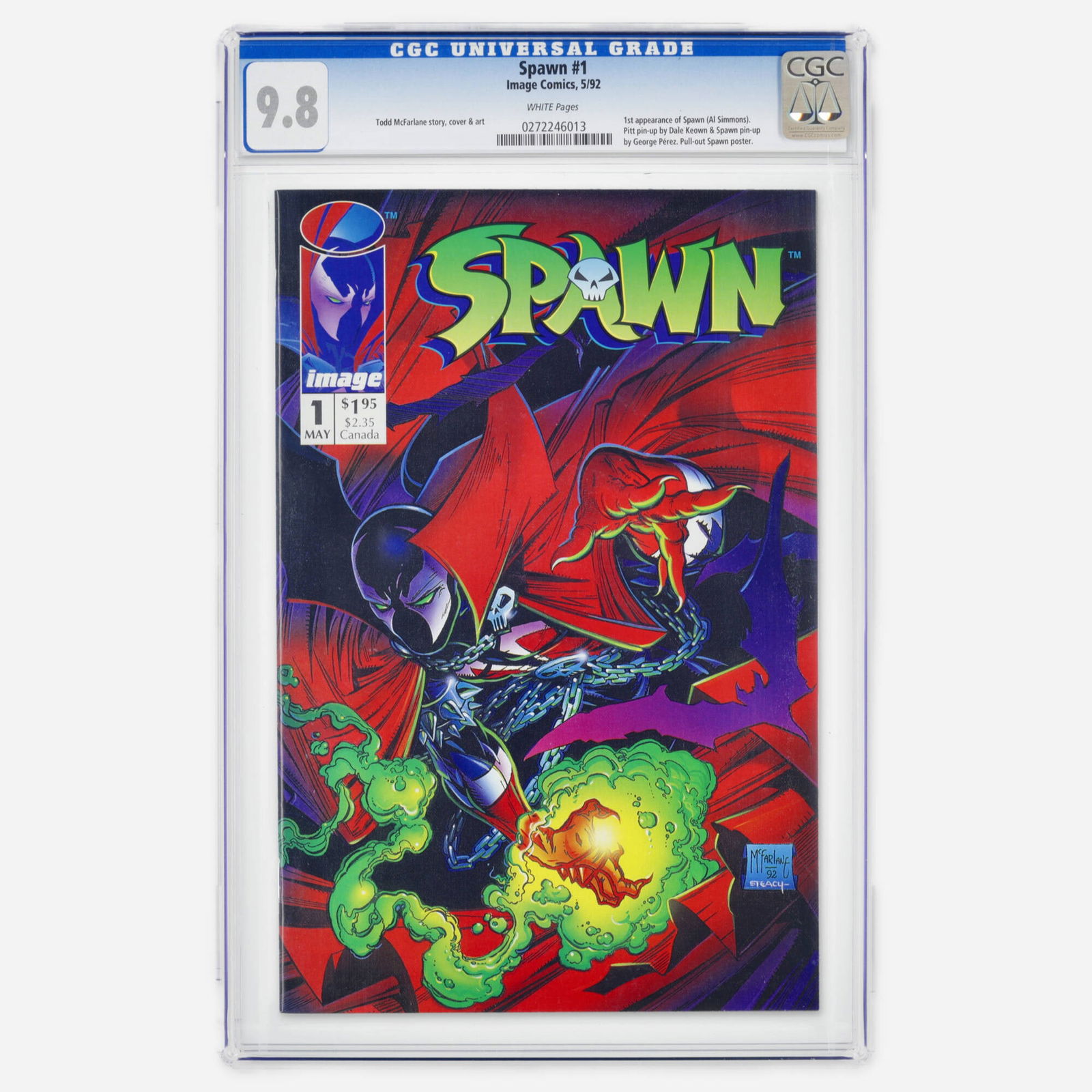Image Comics Spawn #1 CGC 9.8 (1 of 2)