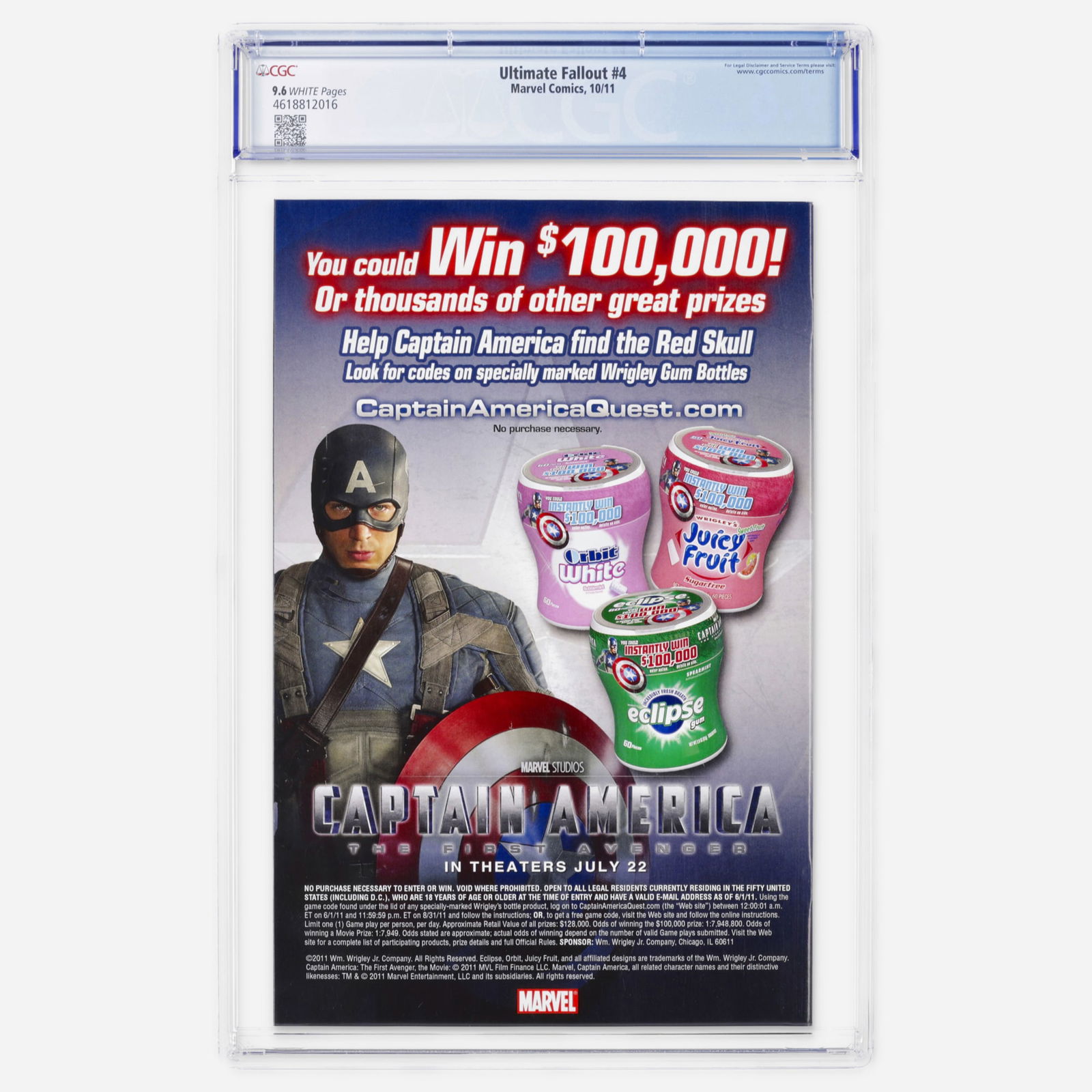 Marvel Comics Ultimate Fallout #4 CGC 9.6 - 2