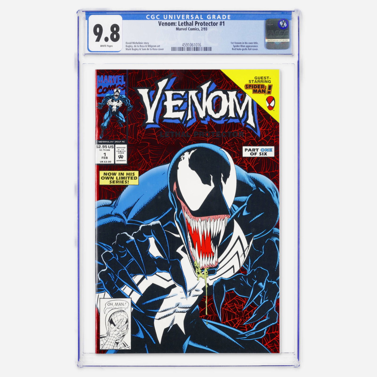Marvel Comics Venom: Lethal Protector #1 CGC 9.8 (1 of 2)