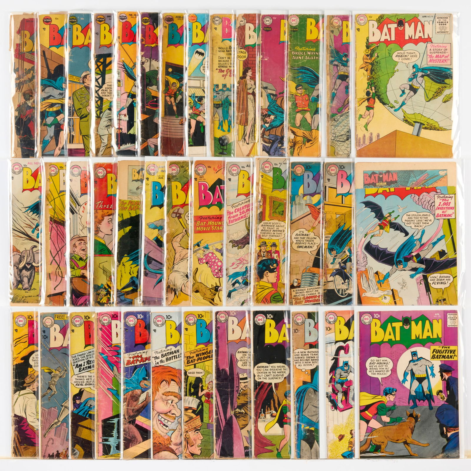 39 DC Comics Batman #54-#123 Group (1 of 1)