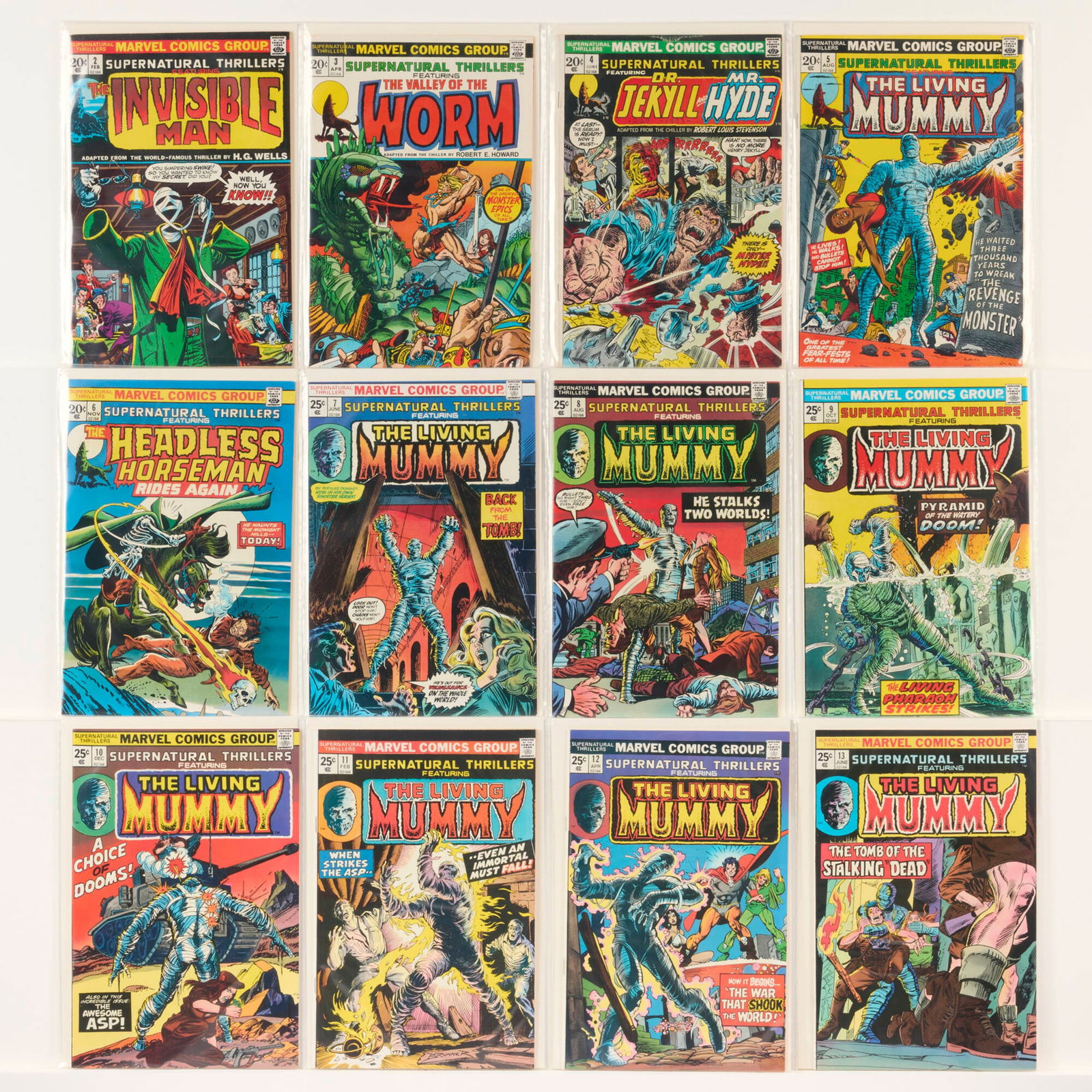 14 Marvel Comics Supernatural Thrillers #2-#15 Group (1 of 2)