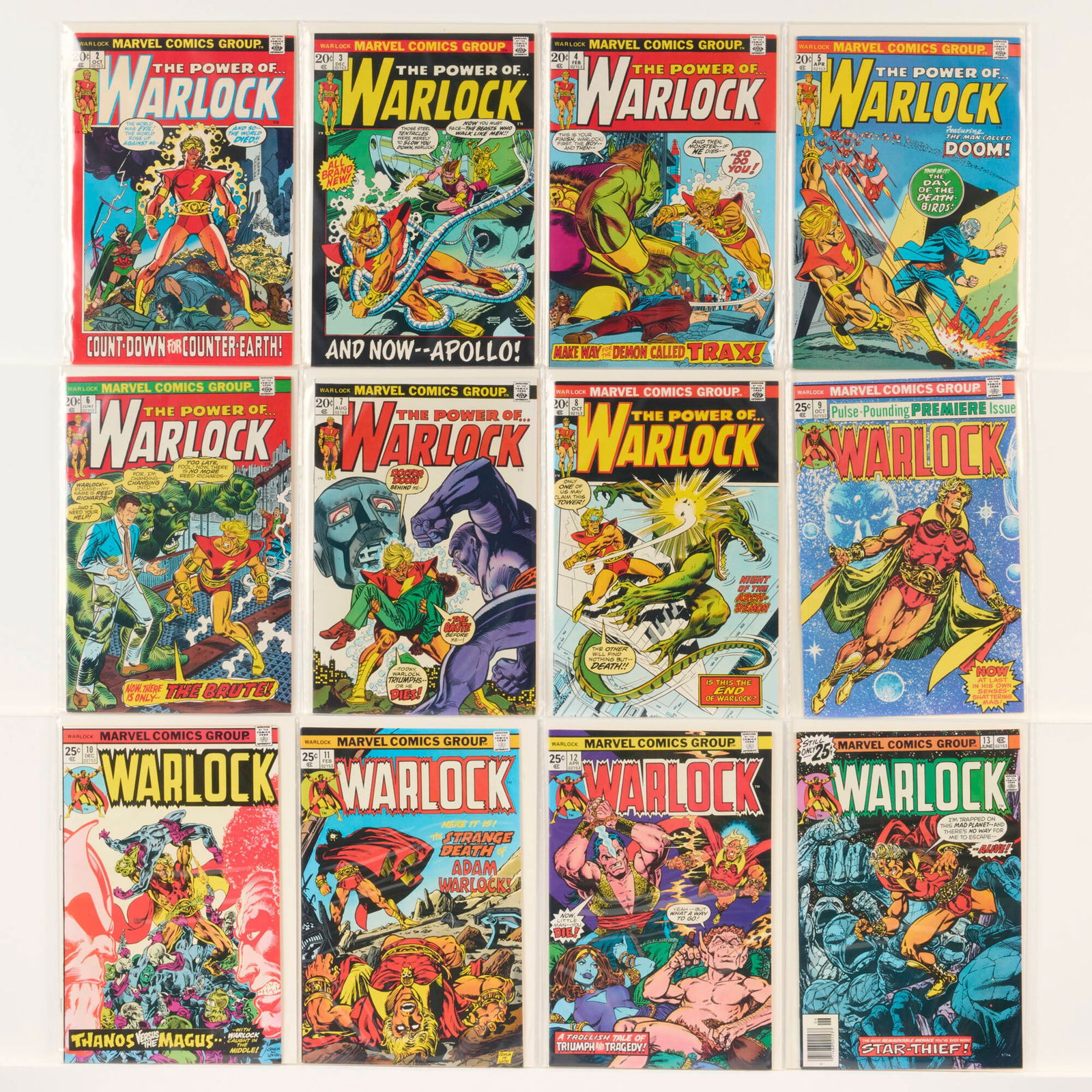 14 Marvel Comics Warlock #2-#15 Group