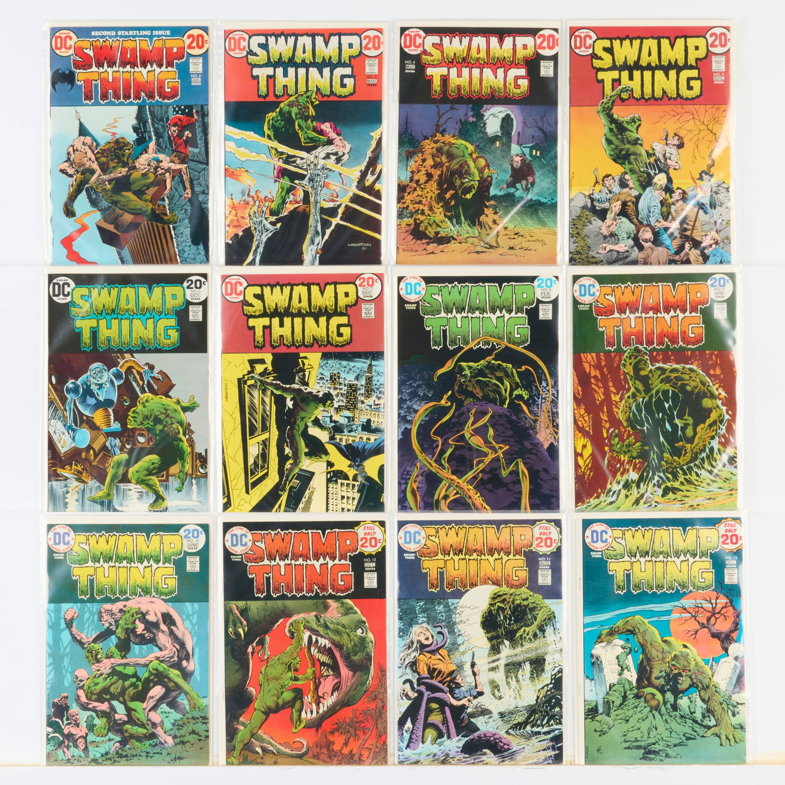 23 DC Comics Swamp Thing #2-#24 Group: 23 DC Comics Swamp Thing #2-#24 Group USA, 20th Century Group includes:DC Comics Swamp Thing #2-#6 (Grades range 5.0-7.0), #7 (4.0-6.0), #8-#24 (Grades range 5.0-7.0). This work will ship from