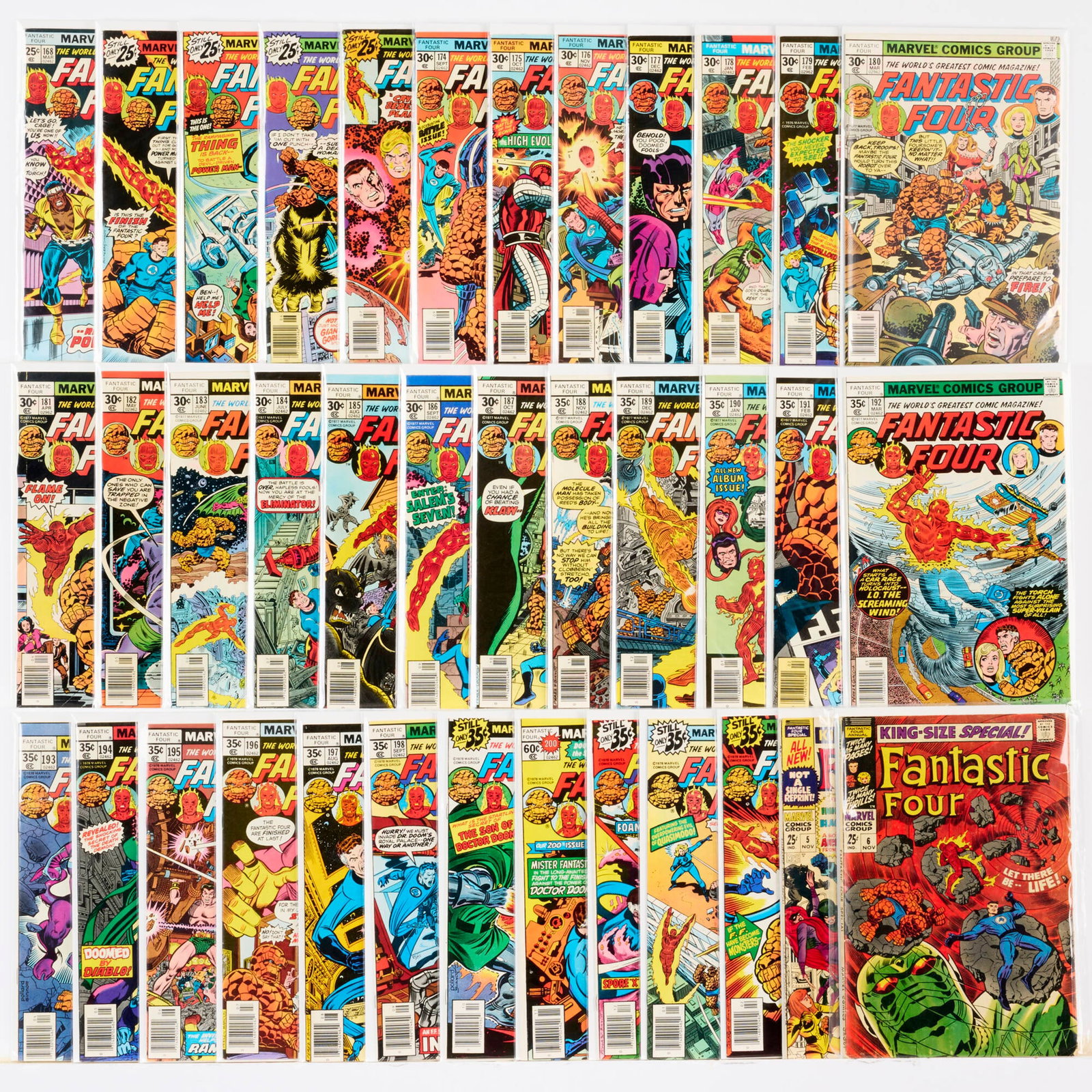 37 Marvel Comics Fantastic Four #168-#203 Group (1 of 1)