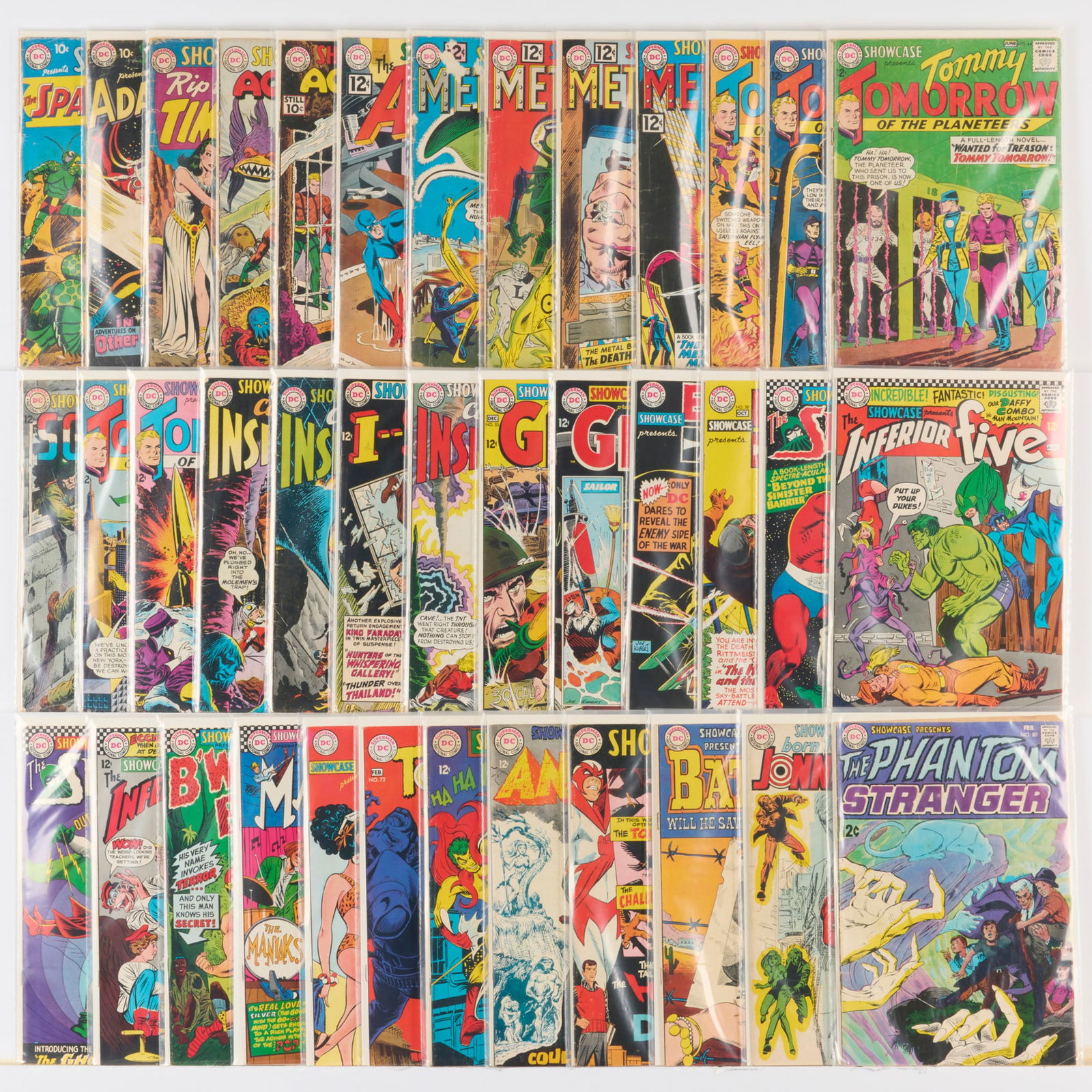 38 DC Comics Showcase #16-#80 Group: 38 DC Comics Showcase #16-#80 Group USA, 20th Century Group includes:DC Comics Showcase #16, #19, #21, #31, #33, #36-#42, #45-#49 (Grades range 1.0-2.0), #51, #52 (Grades range 2.0-3.0), #53-#54,
