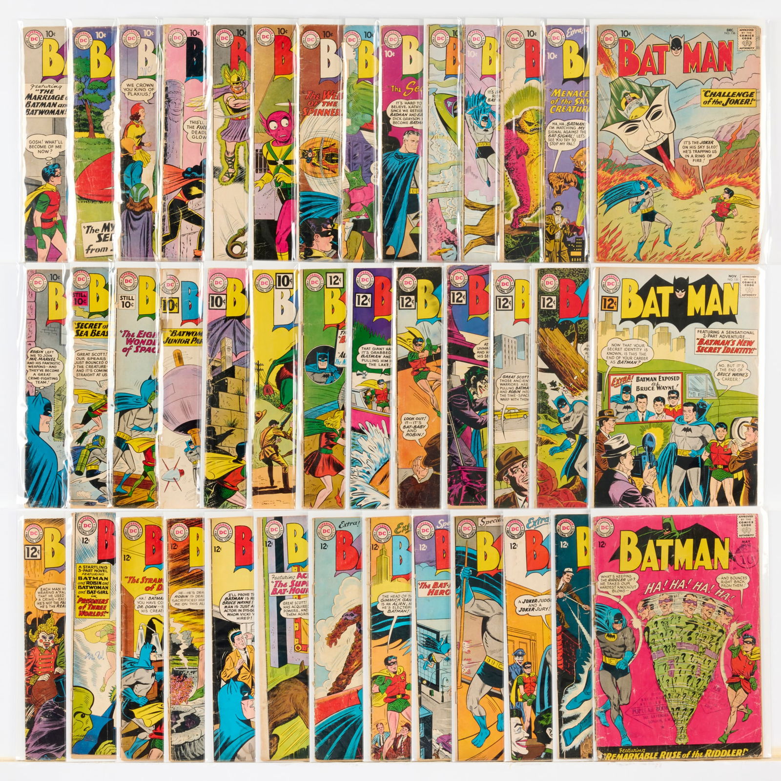 40 DC Comics Batman #122-#171 Group (1 of 1)