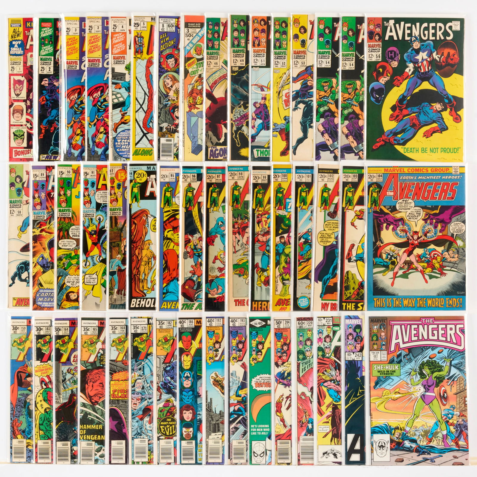 48 Marvel Comics Avengers #46-#281 Group (1 of 1)