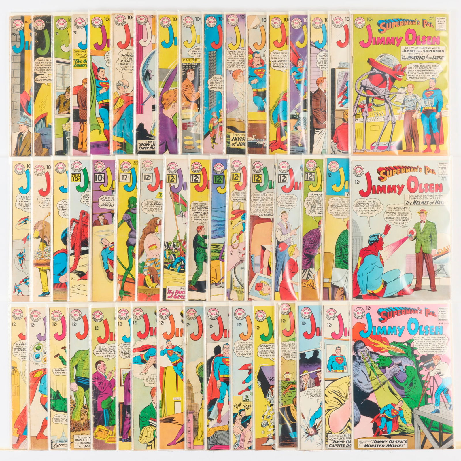 49 DC Comics Superman's Pal Jimmy Olsen #13-#84 Group: 49 DC Comics Superman's Pal Jimmy Olsen #13-#84 Group USA, 20th Century Group includes:DC Comics Superman's Pal Jimmy Olsen #13, #18 (1.0), #23, (1.5-2.0), #27, #31 (Grades range 2.0-4.0), #33