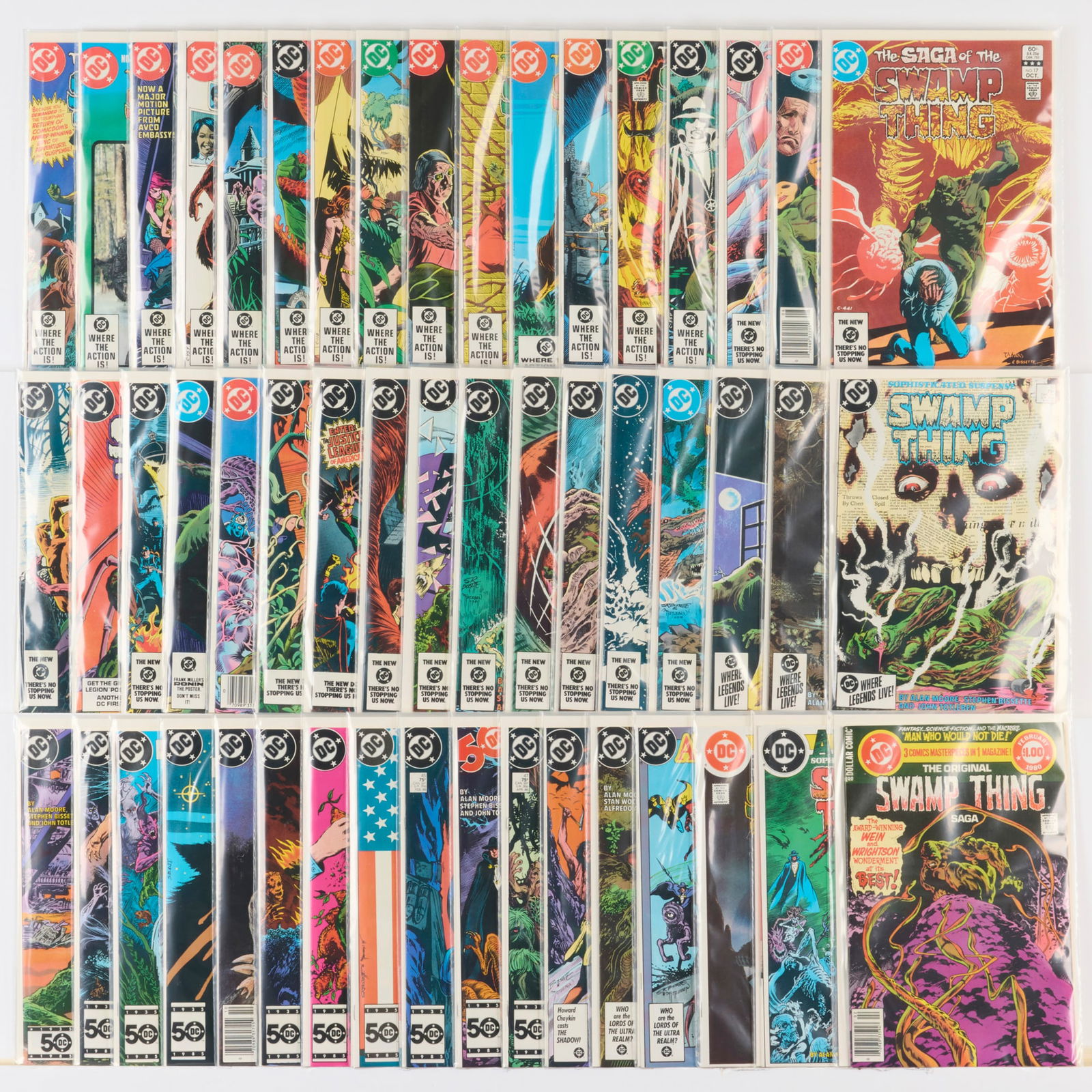 51 DC Comics Saga of the Swamp Thing and Swamp Thing #1-#50 Group (1 of 1)