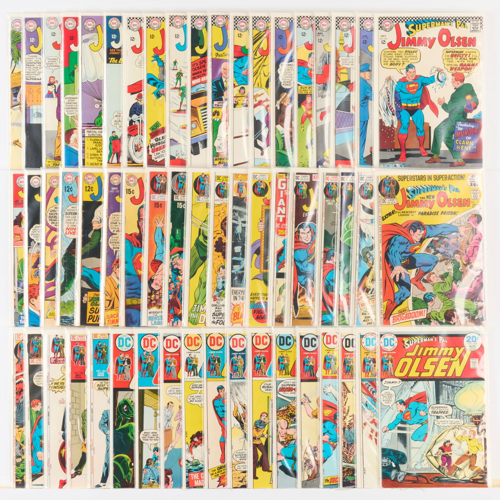 56 DC Comics Superman's Pal Jimmy Olsen #85-#163 Group: 56 DC Comics Superman's Pal Jimmy Olsen #85-#163 Group USA, 20th Century Group includes:DC Comics Superman's Pal Jimmy Olsen #85-#105 (Grades range 4.0-6.0), #111, #119, #120, #123 (Grades range 1.