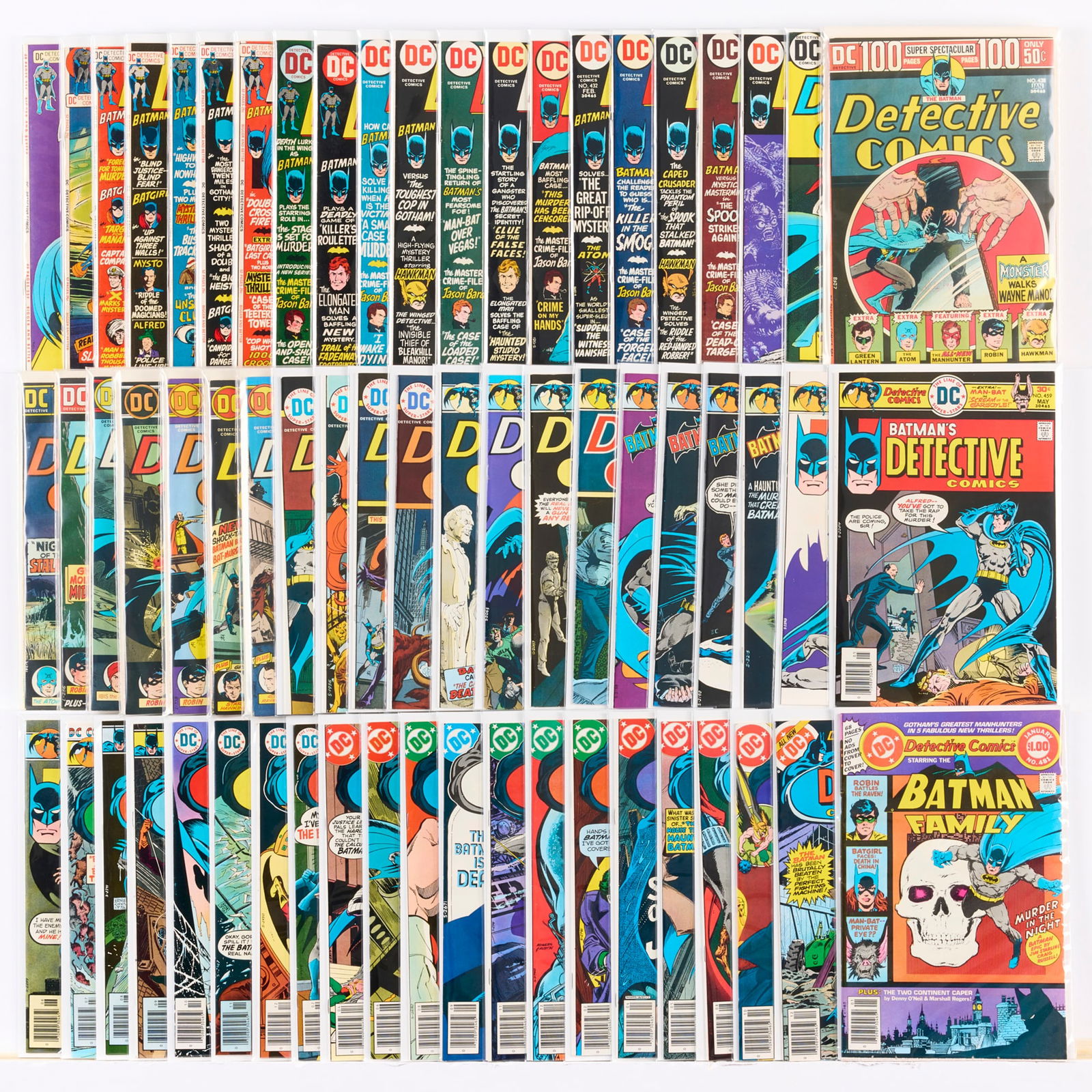 63 DC Comics Detective Comics #418-#481 Group (1 of 1)