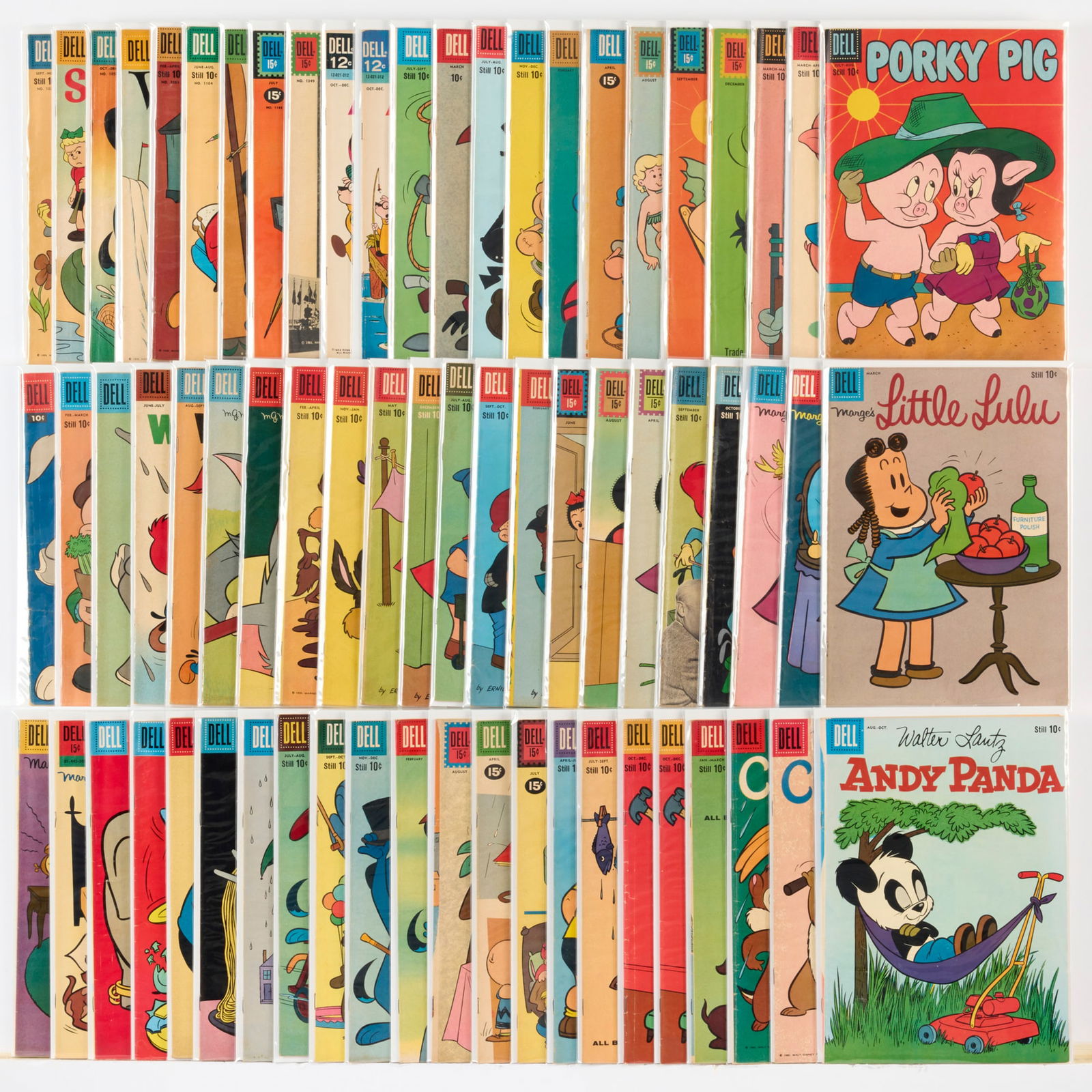 67 Dell Publishing Mixed Title Group: 67 Dell Publishing Mixed Title Group USA, 20th Century Group includes:Dell Publishing Alvin #1, #5; Andy Panda #51; Beep Beep, the Road Runner #4, #7; Bugs Bunny #57, #71, #75; Chip 'n' Dale #21,
