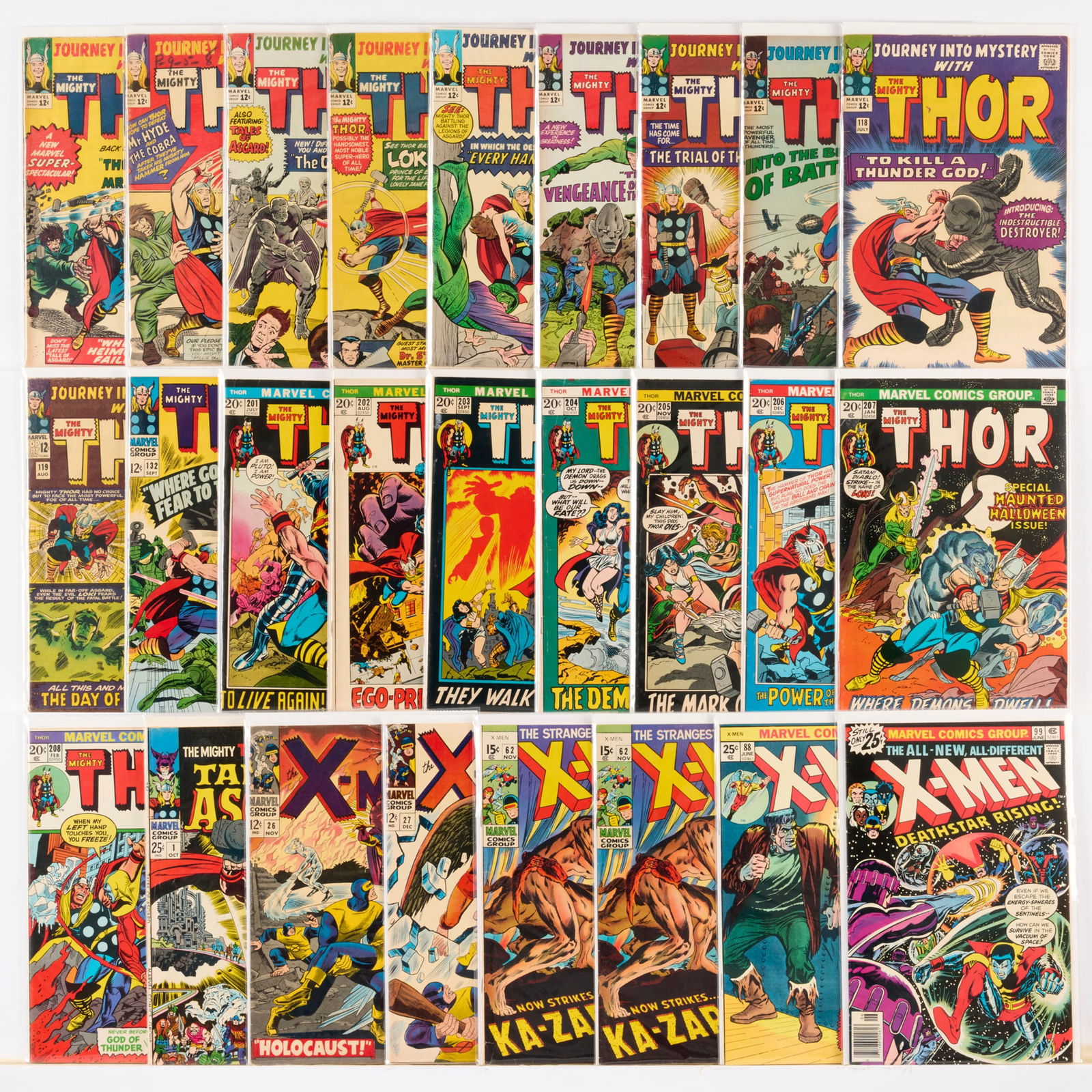 26 Marvel Comics Journey into Mystery Thor and X-Men Group: 26 Marvel Comics Journey into Mystery Thor and X-Men Group USA, 20th Century Group includes:Marvel Comics Journey into Mystery #105-#108 (Grades range 2.0-4.0), #100, #115-#119; Thor #132,