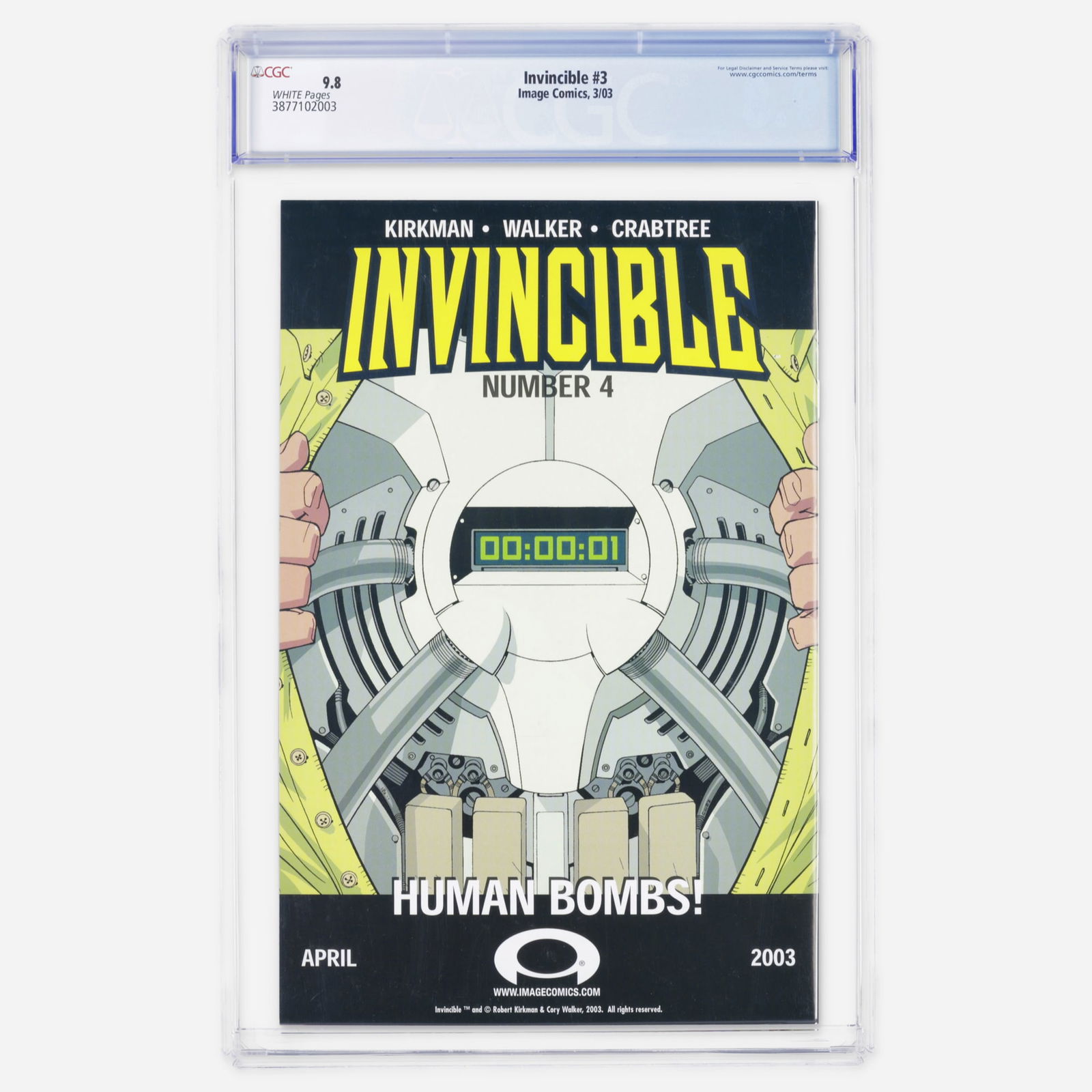 Image Comics Invincible #3 CGC 9.8 - 2