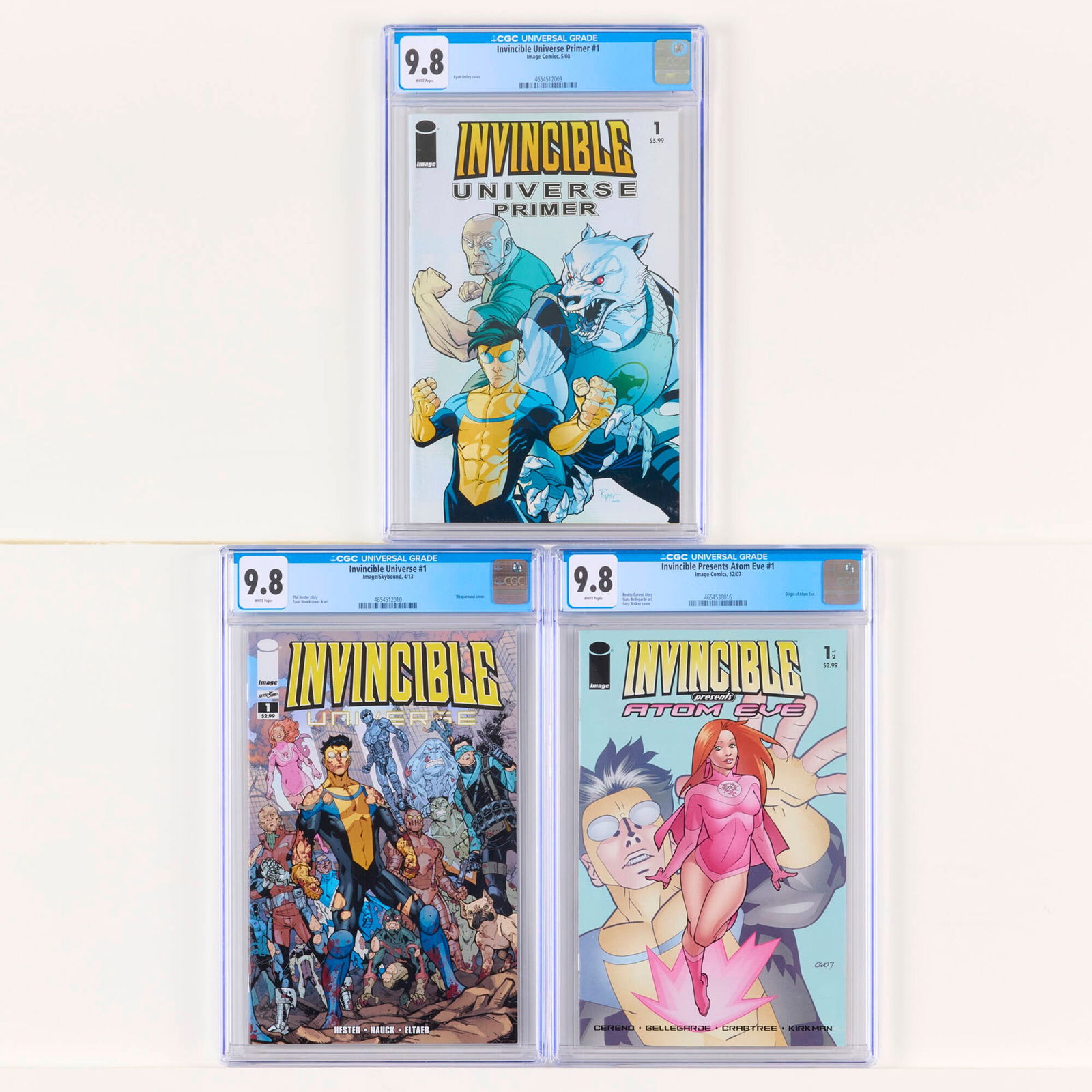 3 Image/Skybound and Image Comics Invincible Related CGC 9.8 Group (1 of 2)