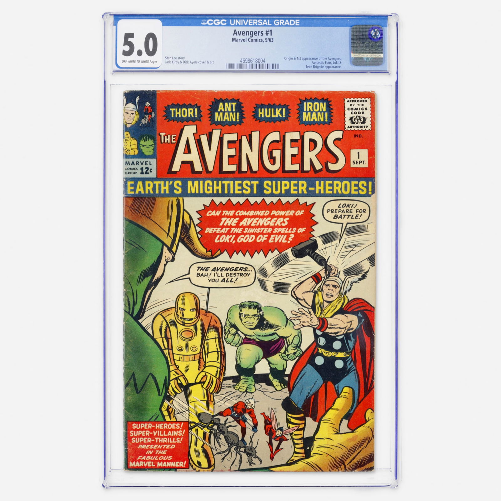 Marvel Comics Avengers #1 CGC 5.0 (1 of 2)