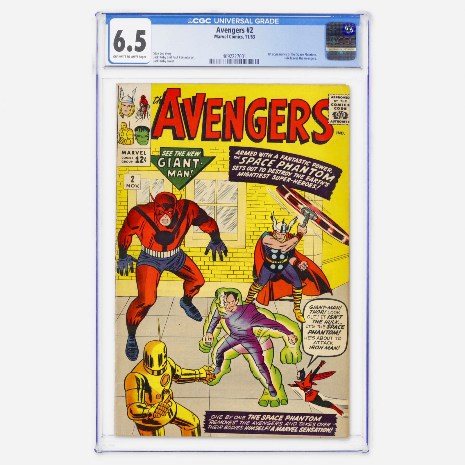 Marvel Comics Avengers #2 CGC 6.5 (1 of 2)