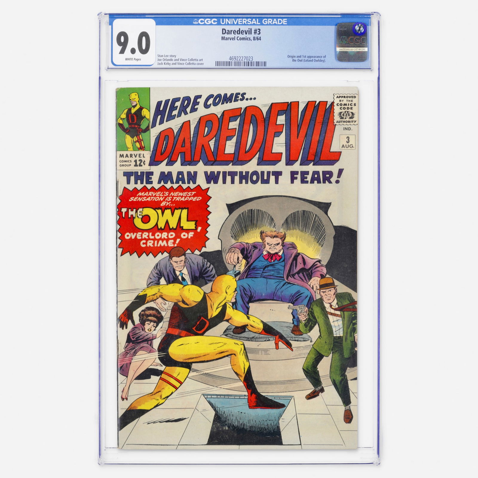 Marvel Comics Daredevil #3 CGC 9.0 (1 of 2)
