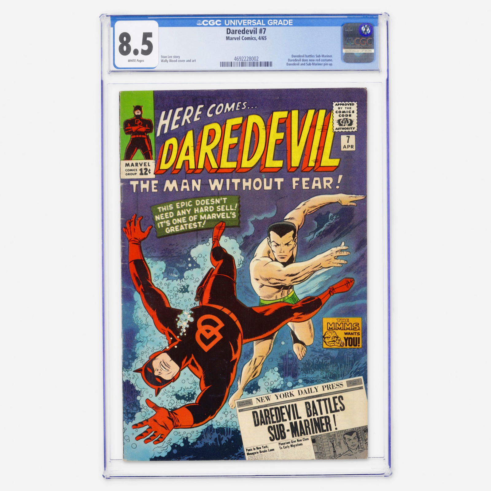 Marvel Comics Daredevil #7 CGC 8.5 (1 of 2)