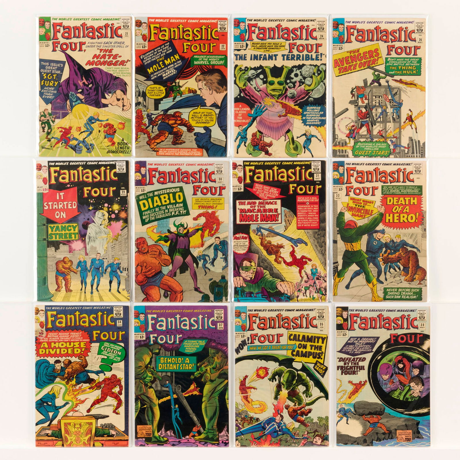 18 Marvel Comics Fantastic Four #21-#51 Group (1 of 2)