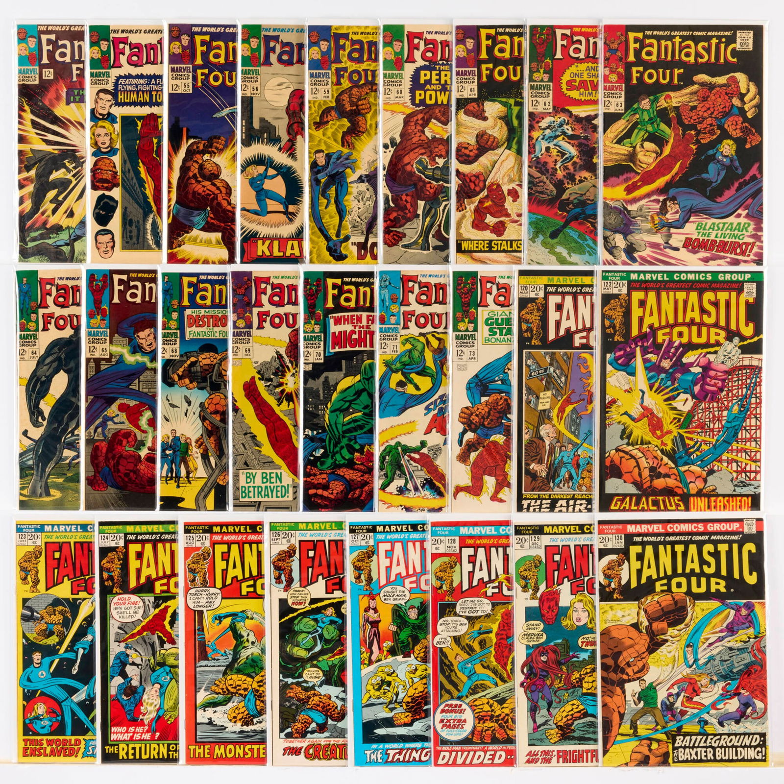 26 Marvel Comics Fantastic Four #53-#130 Group (1 of 1)