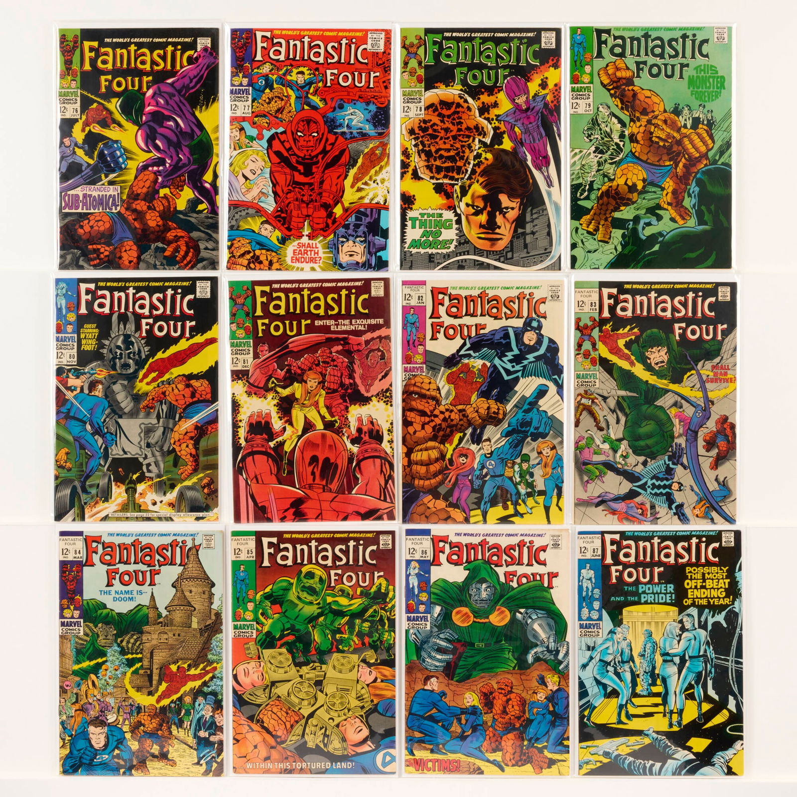 20 Marvel Comics Fantastic Four #76-#95 Group (1 of 2)