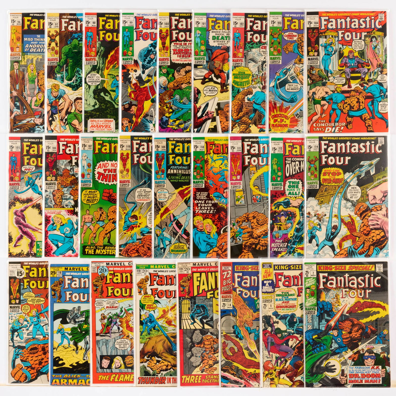 26 Marvel Comics Fantastic Four #9-#119 Group (1 of 1)