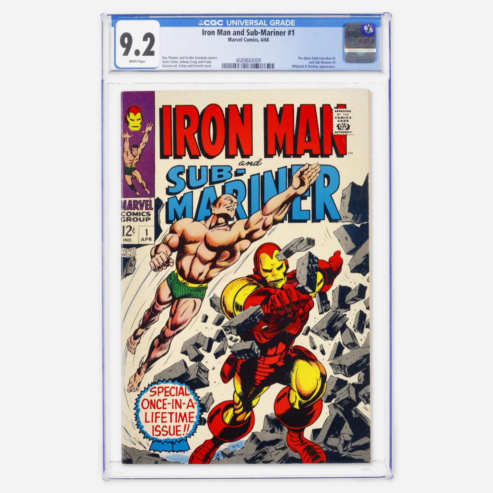 Marvel Comics Iron Man and Sub-Mariner #1 CGC 9.2 (1 of 2)
