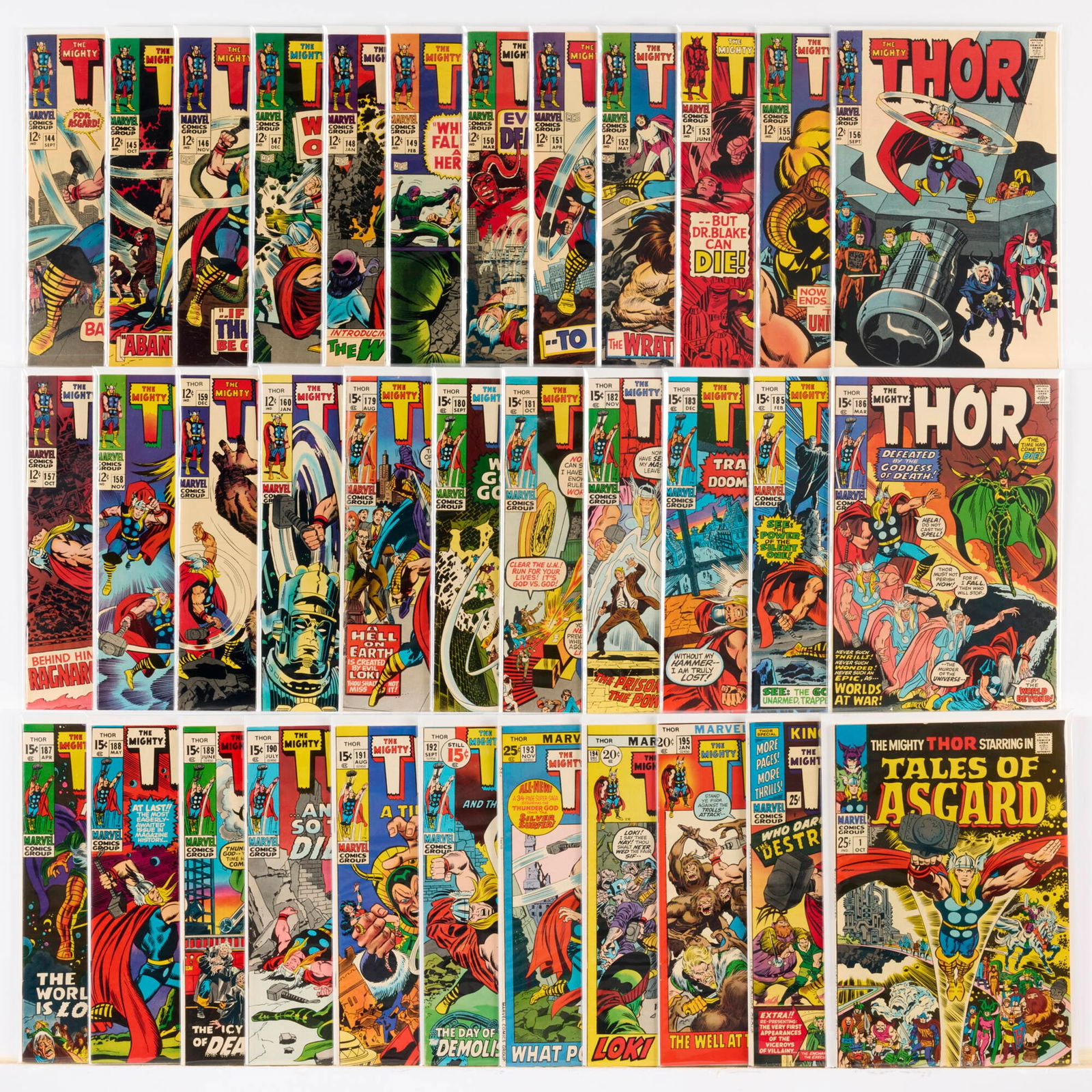 34 Marvel Comics Thor #144-#195 Group (1 of 1)