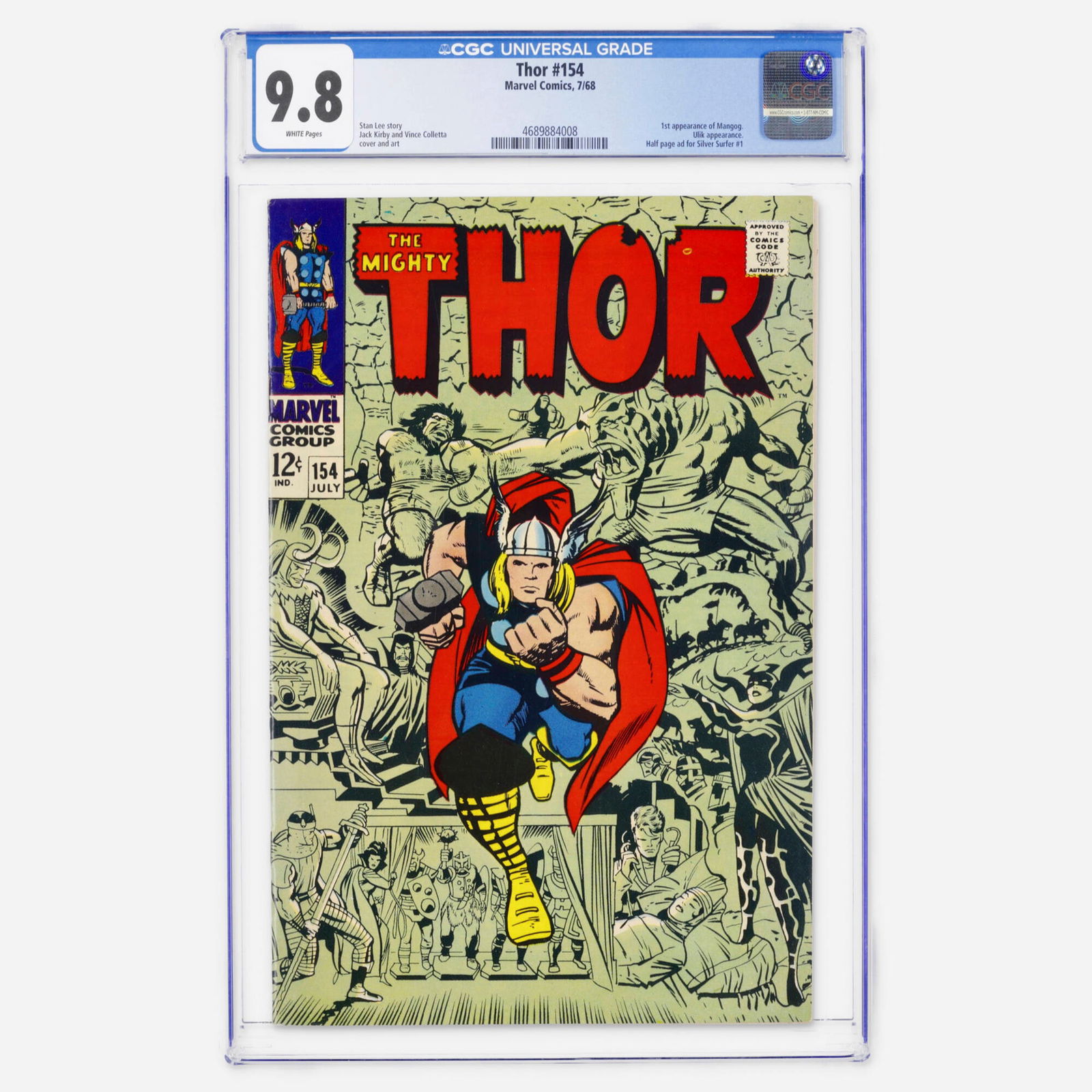 Marvel Comics Thor #154 CGC 9.8