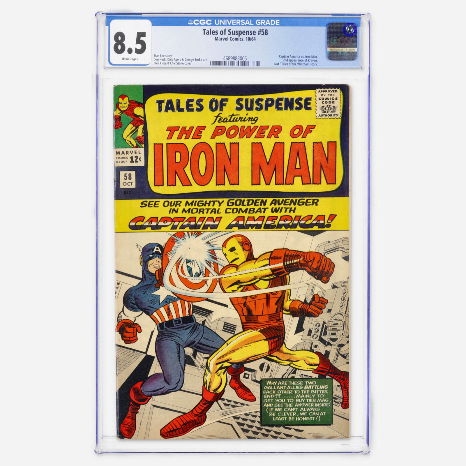 Marvel Comics Tales of Suspense #58 CGC 8.5 (1 of 2)