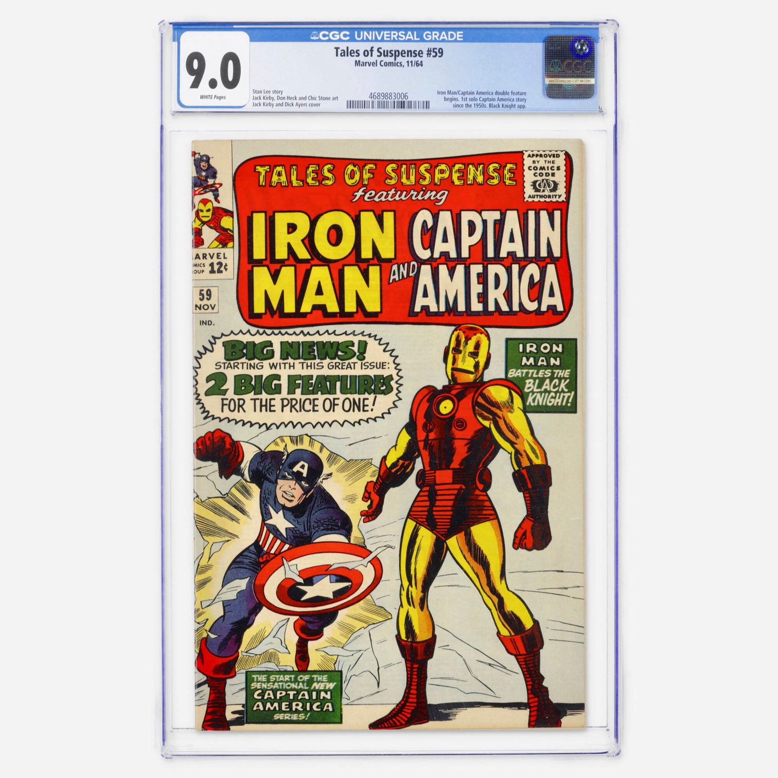 Marvel Comics Tales of Suspense #59 CGC 9.0 (1 of 2)