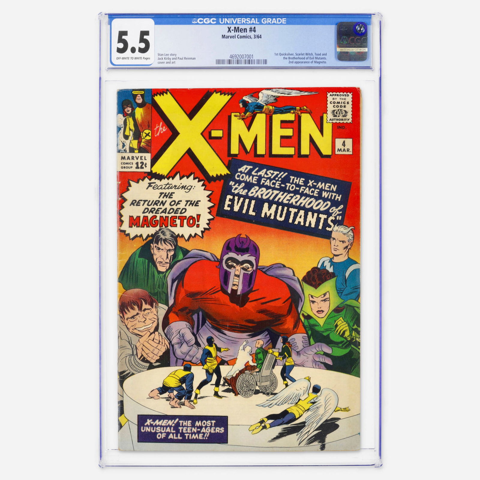 Marvel Comics X-Men #4 CGC 5.5 (1 of 2)