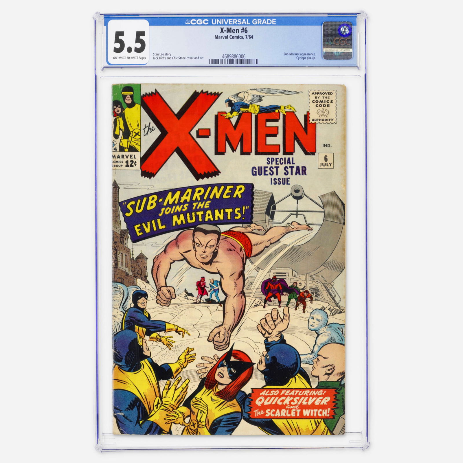 Marvel Comics X-Men #6 CGC 5.5 (1 of 2)