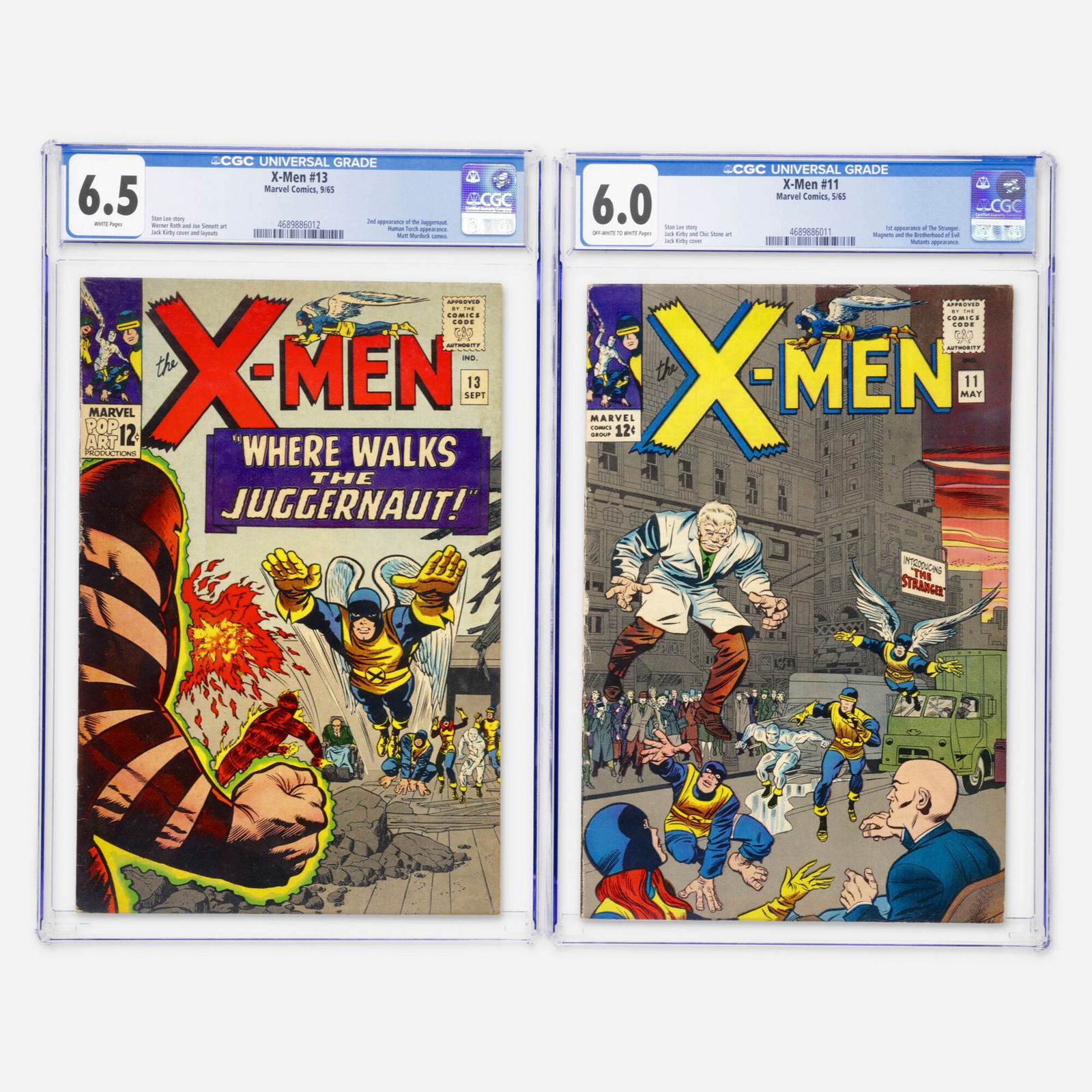 2 Marvel Comics X-Men #11 and #13 CGC Group (1 of 2)