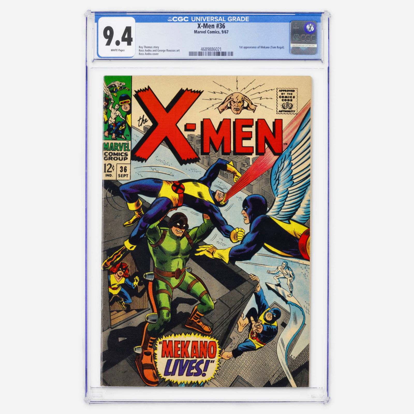 Marvel Comics X-Men #36 CGC 9.4 (1 of 2)