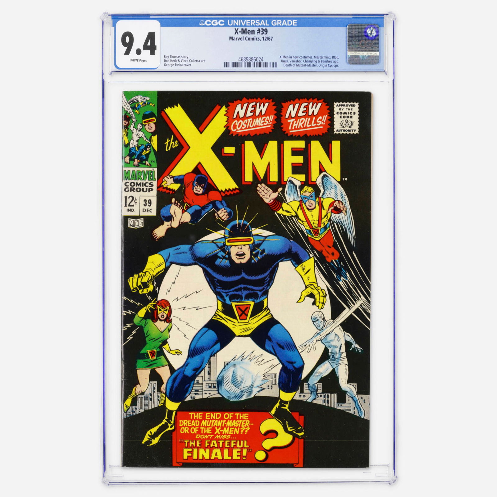 Marvel Comics X-Men #39 CGC 9.4 (1 of 2)