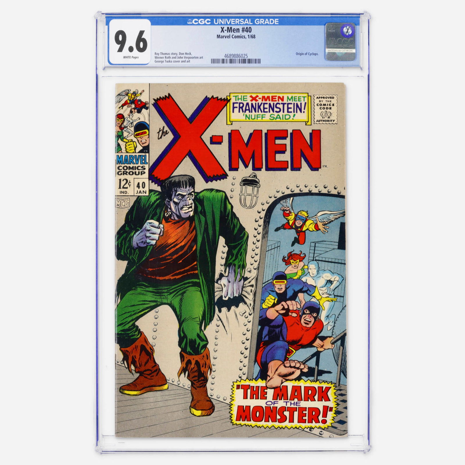 Marvel Comics X-Men #40 CGC 9.6 (1 of 2)