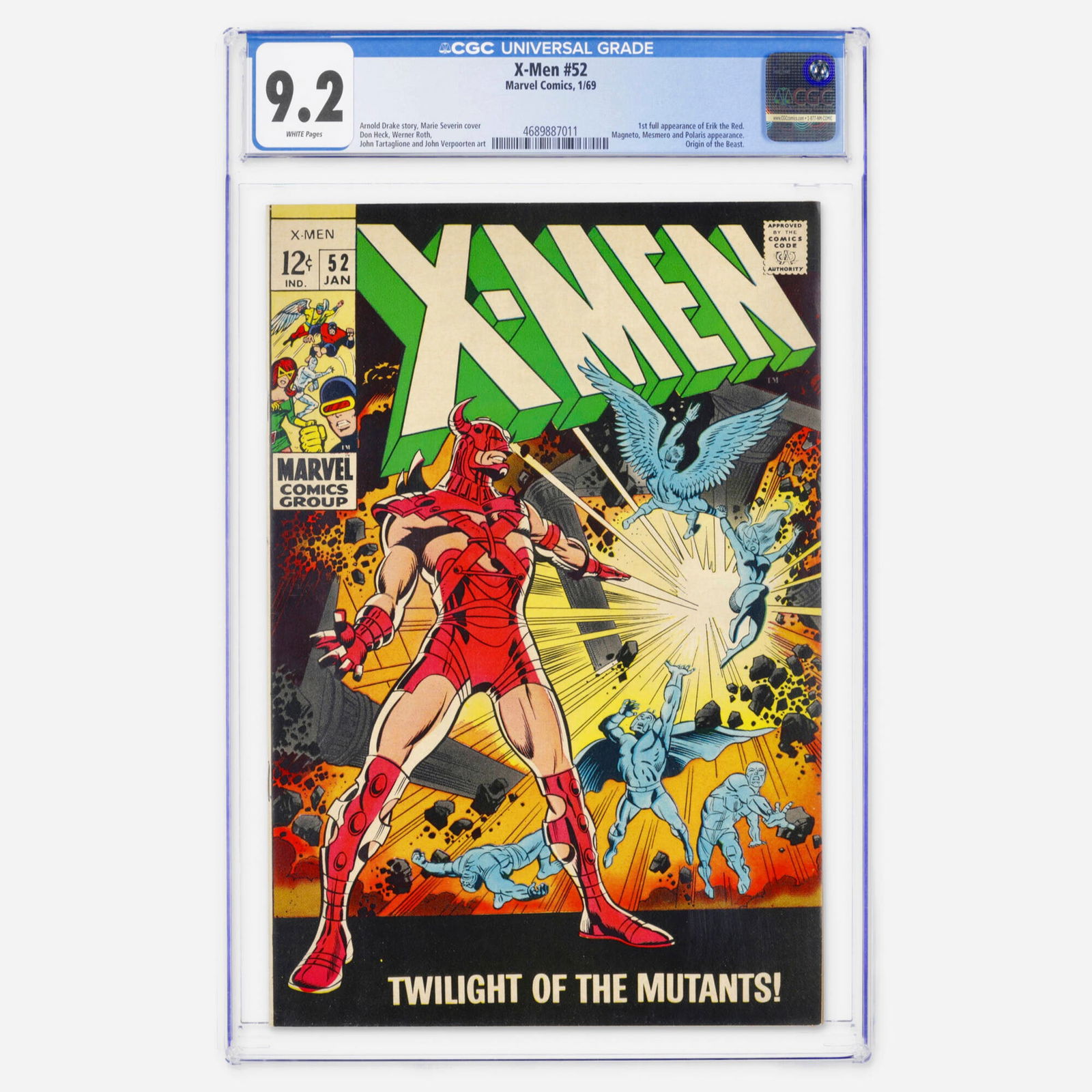 Marvel Comics X-Men #52 CGC 9.2 (1 of 2)