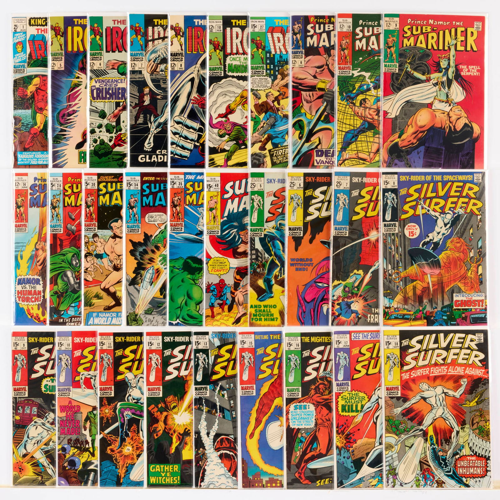 29 Marvel Comics Silver Age Mixed Title Group (1 of 1)