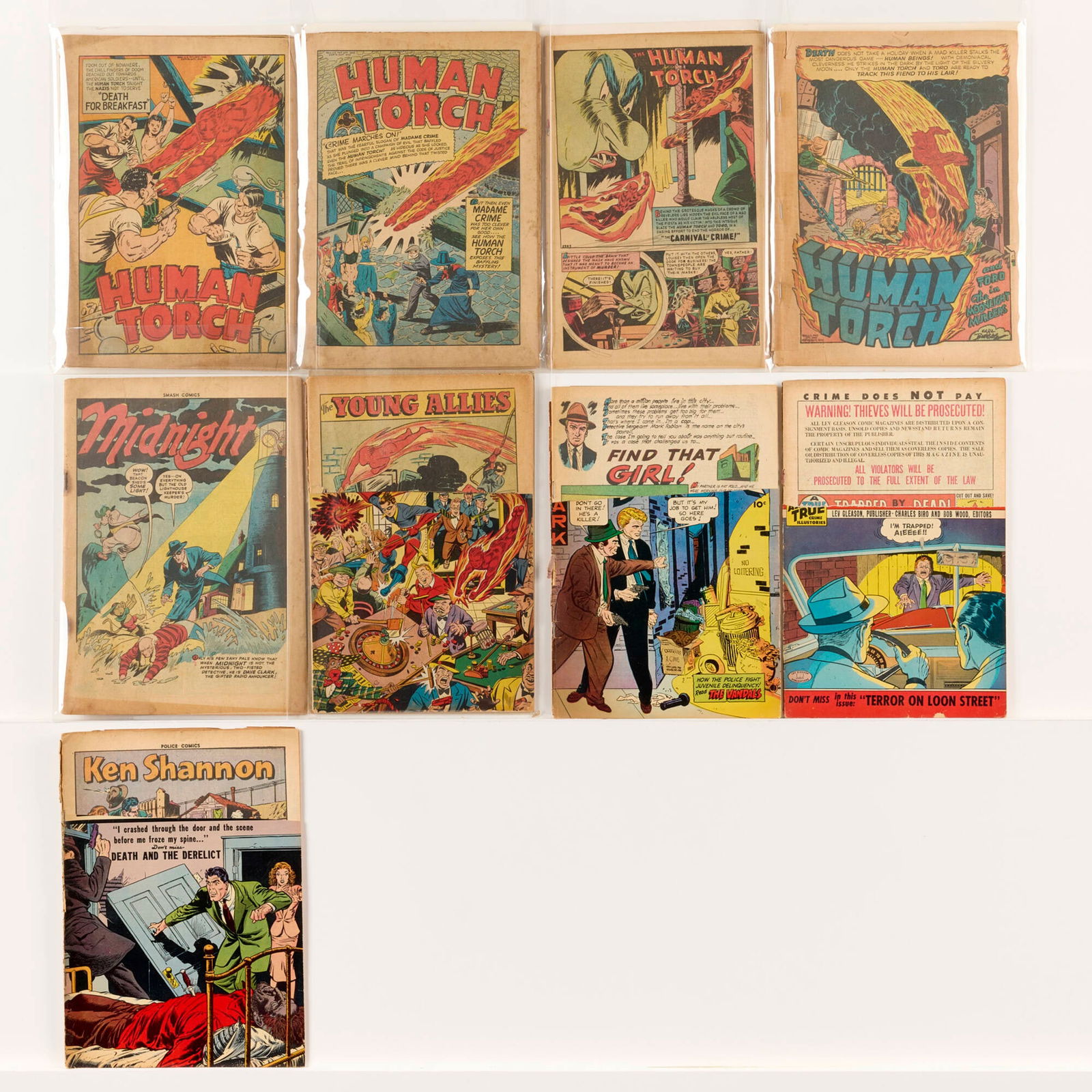 9 Golden Age Mixed Title Mixed Publisher Low Grade Group (1 of 1)