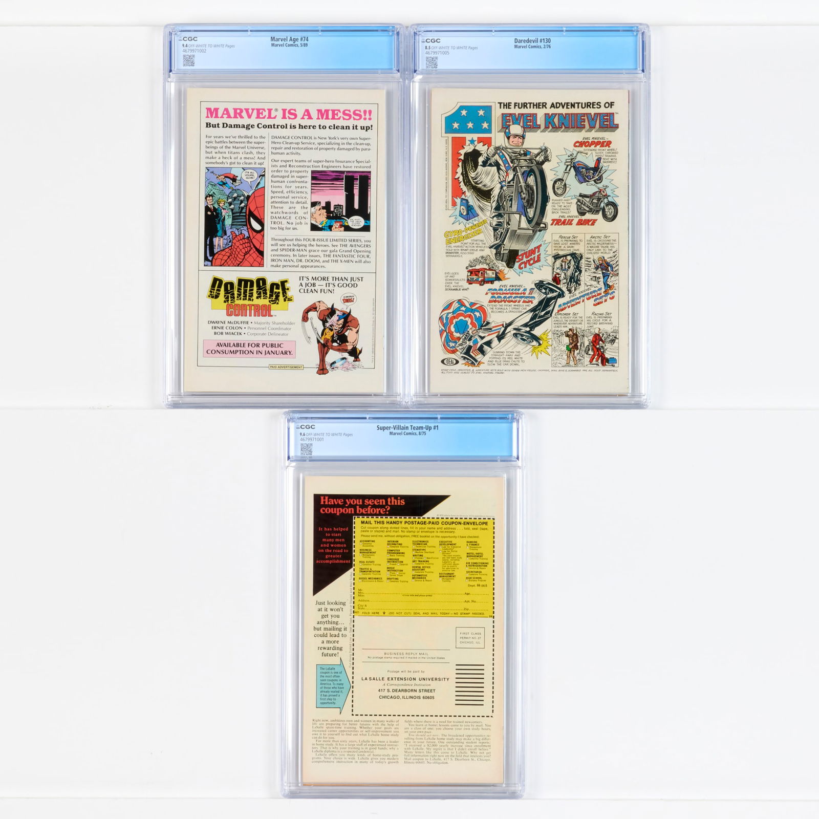 3 Marvel Comics CGC Group - 2