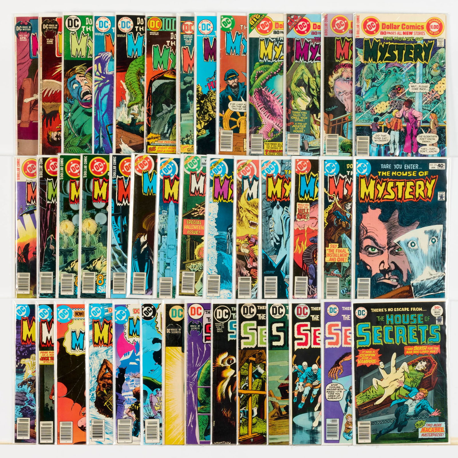 41 DC Comics House of Mystery and House of Secrets Group: 41 DC Comics House of Mystery and House of Secrets Group USA, 20th Century Group includes: DC Comics House of Mystery #201, #203, #220, #222, #223, #226, #229, #233, #250-#256, #258 (x2), #259, #26