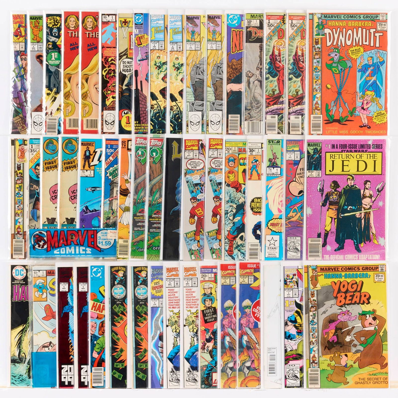 50 Mixed Publisher Issue #1 Group: 50 Mixed Publisher Issue #1 Group USA, 20th-21st Century Group includes:Chaos! Comics Lady Death Limited Series #1; Charlton Comics Bionic Woman #1 (x2); Great Grape Ape<