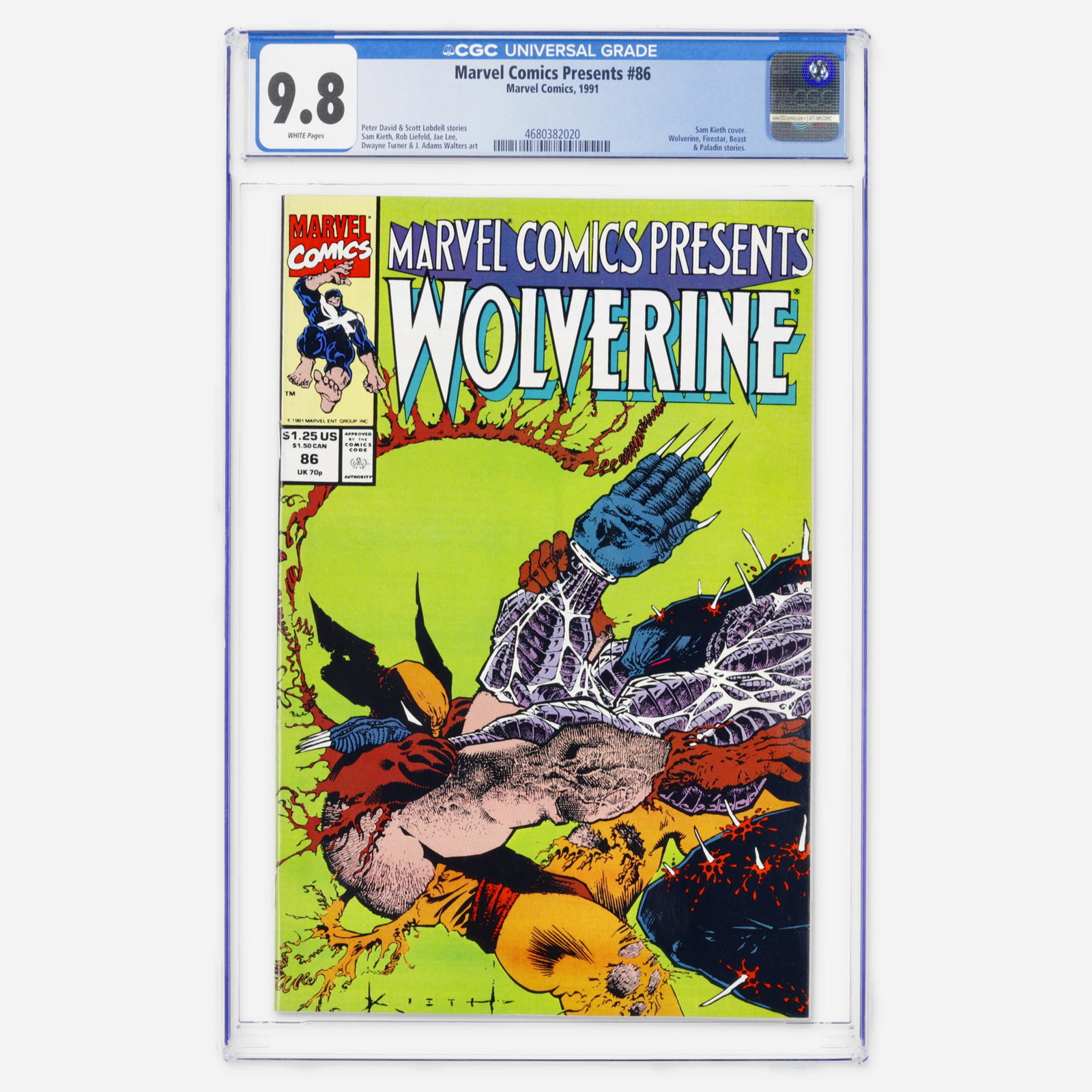 Marvel Comics Marvel Comics Presents #86 CGC 9.8: Marvel Comics Marvel Comics Presents #86 CGC 9.8 USA, 1991 This copy represents a significant find, achieving the highest-known top population status in this grade. Modern Age anthology featuring a Sa